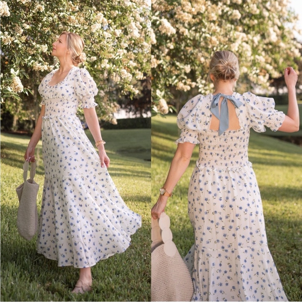 Sister Jane Perennial Floral Maxi Dress
